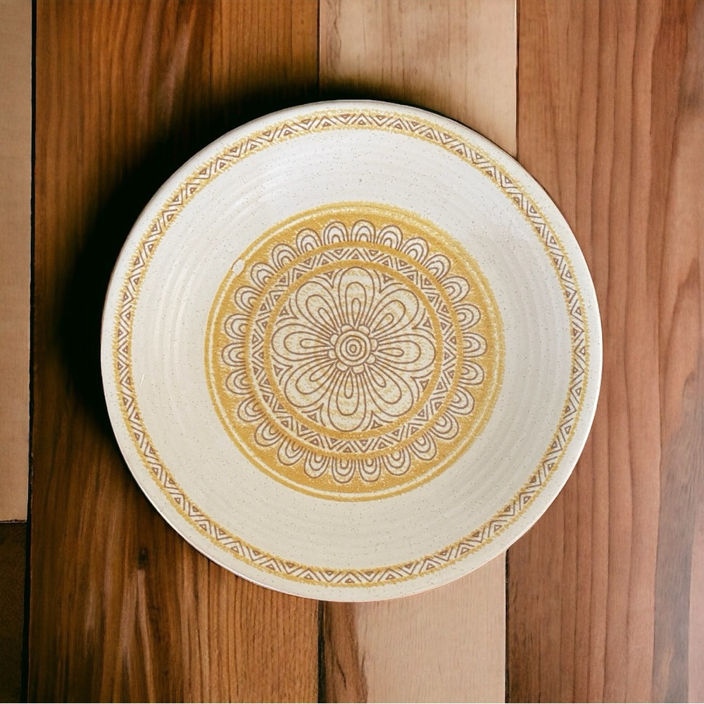 Franciscan Hacienda Gold Plates Set 2 AS IS Mosaic Craft TLC MCM